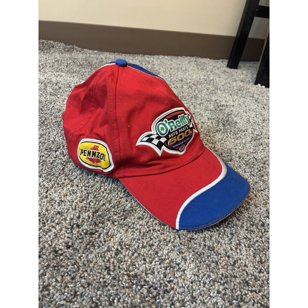 O'Reilly Auto Parts 500 Texas Motor Speedway NASCAR Baseball Cap Red White Blue